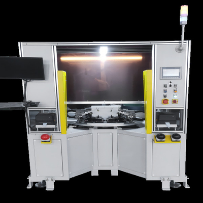 Semi-automatische machine voor de montage van de Omega-klem op de luidspreker van het voertuig