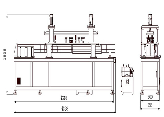 50HZ het automateriaal van het de Machine380v Ponsen van het Bumper Hydraulische Ponsen