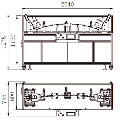 2400W de ultrasone Machine van het de Doos Automatische Ponsen van de Ponsenmachine 0.6MPA